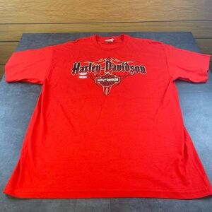Harley-Davidson Men’s Red Playa Del Carmen Short Sleeve Tshirt XL